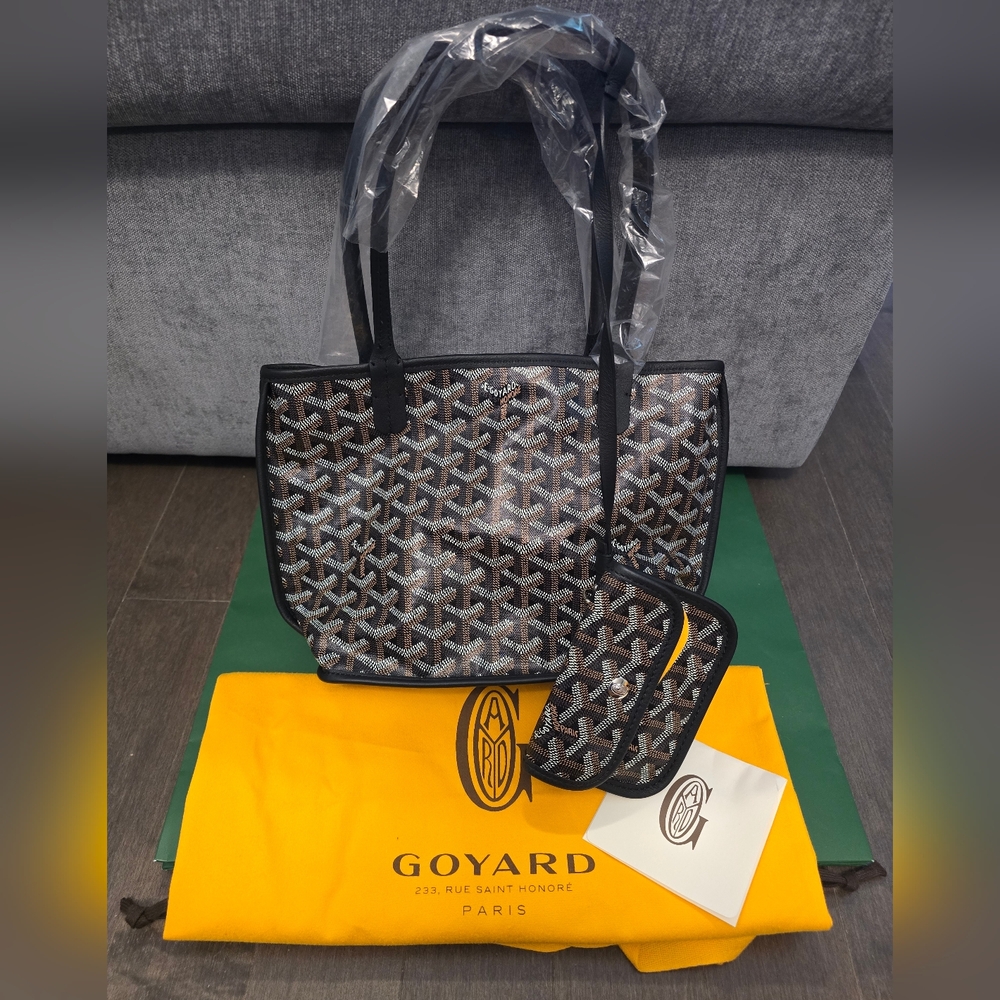 Goyard Black Mini Anjou AUTHENTIC BNWT